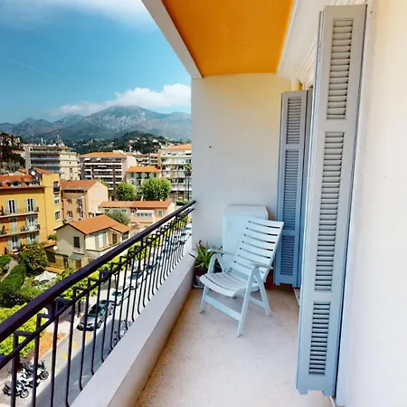 Saint Christophe - Giotto - Joli Et Agreable 3 Pieces Avec Balcon Et Petit Apercu Mer Mae-9004 Apartmán Menton